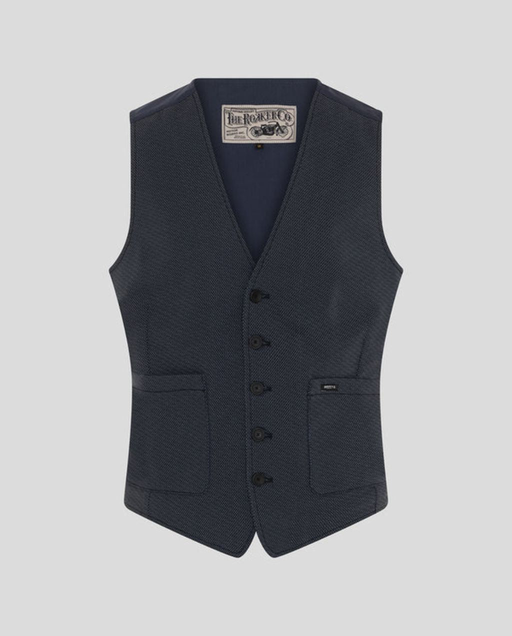 TWEED VEST  blue