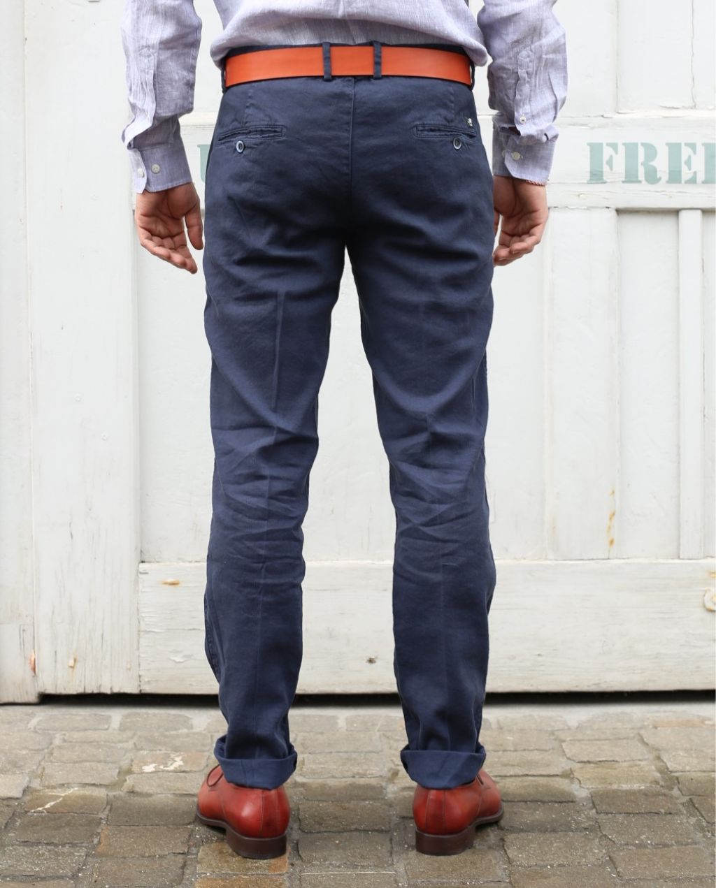 LEINEN CHINO TORINOSTYLE navy