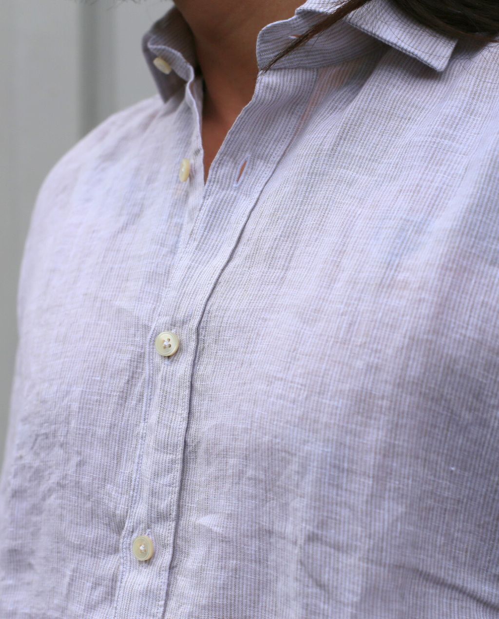 LINE SHIRT white stripe