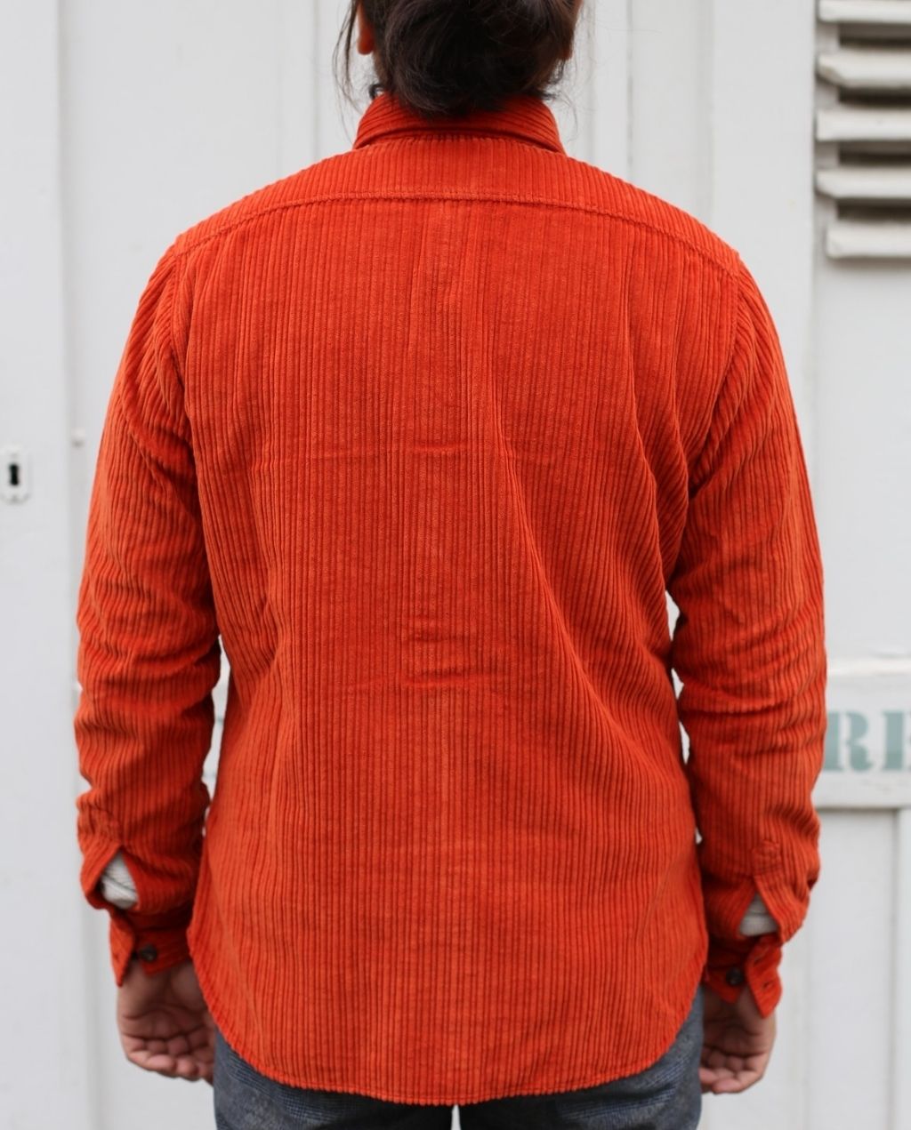 CORD HEMD orange