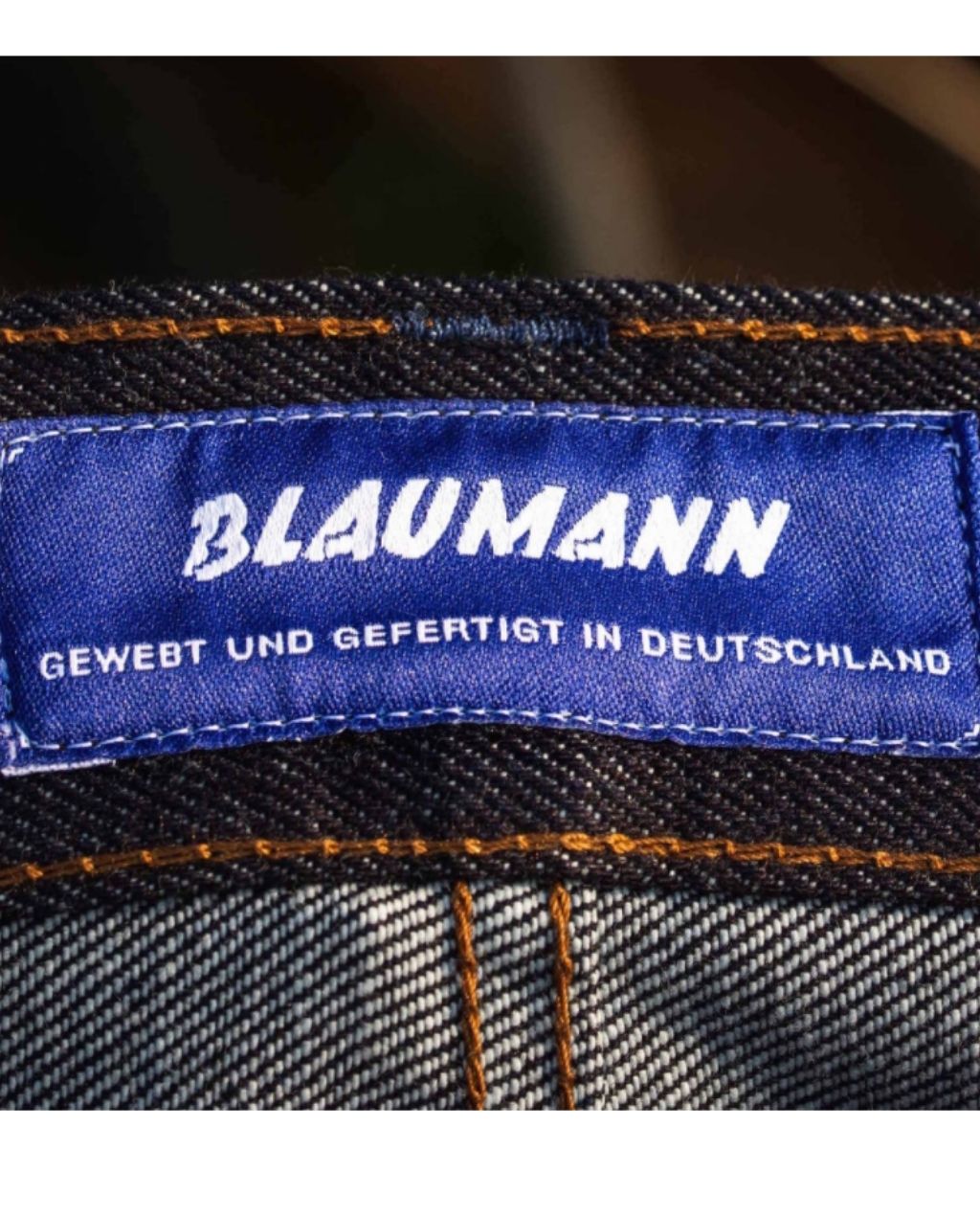 SCHMALER BLAUMANN deutscher Denim