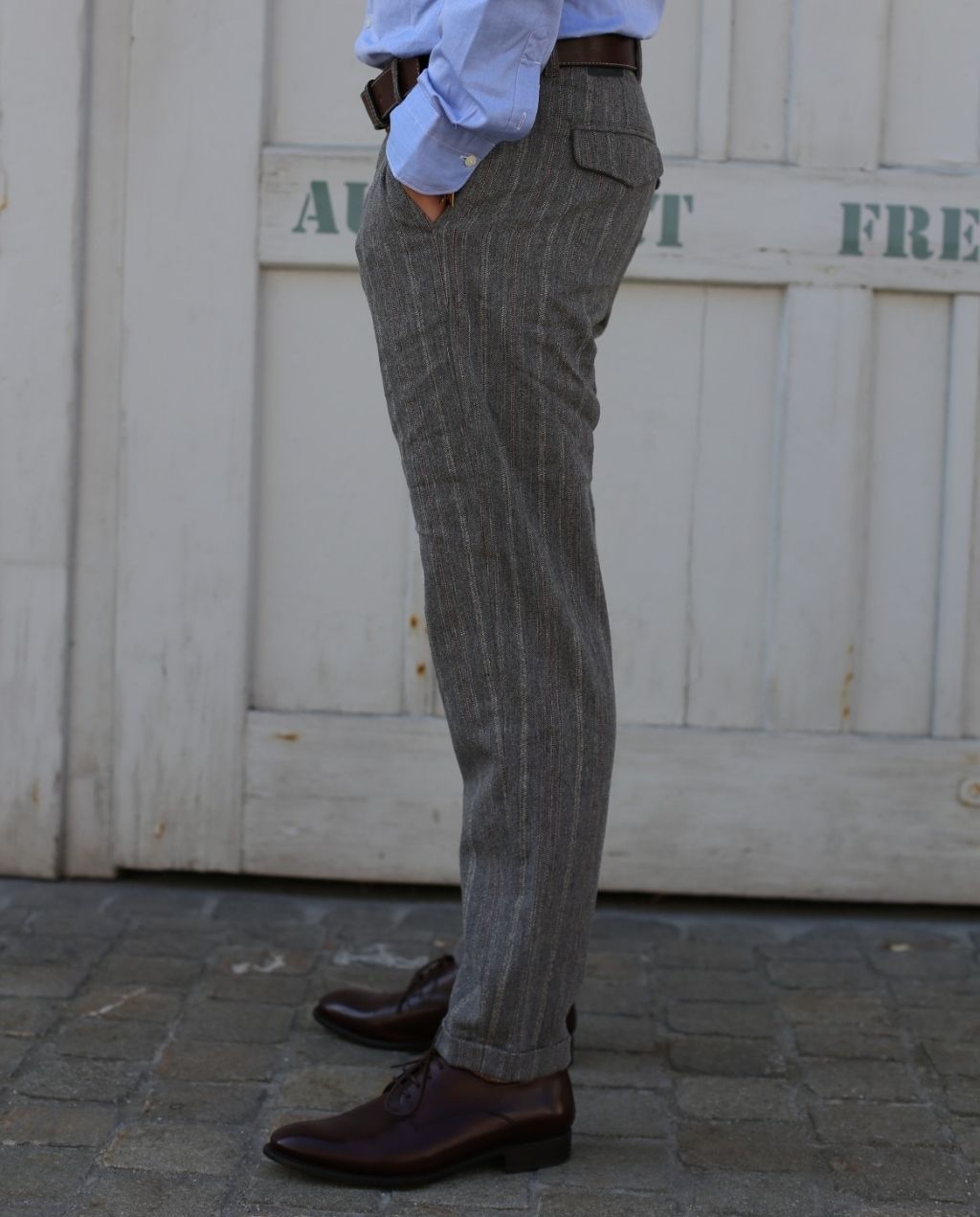 RAPHAEL BIANCO TROUSERS grey