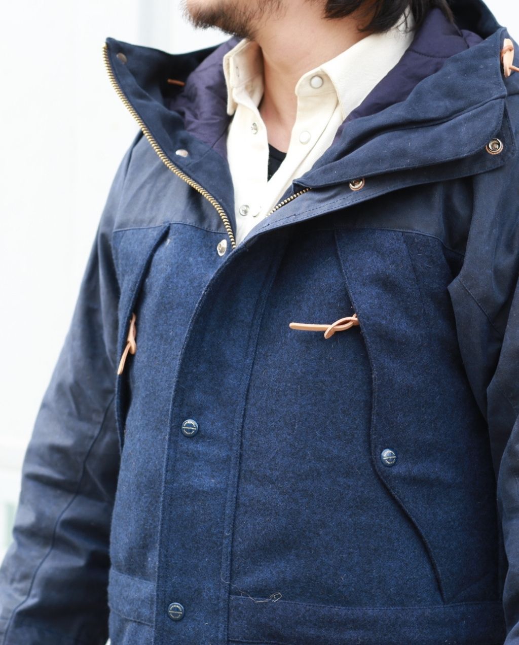 TWO TONE MOUNTAIN JACKET navy