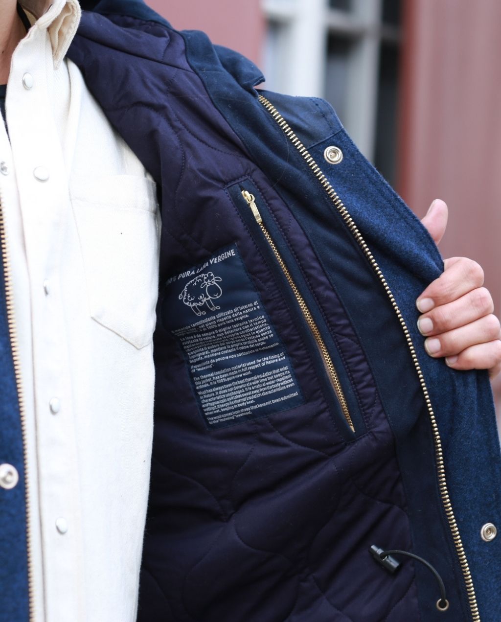TWO TONE MOUNTAIN JACKET navy