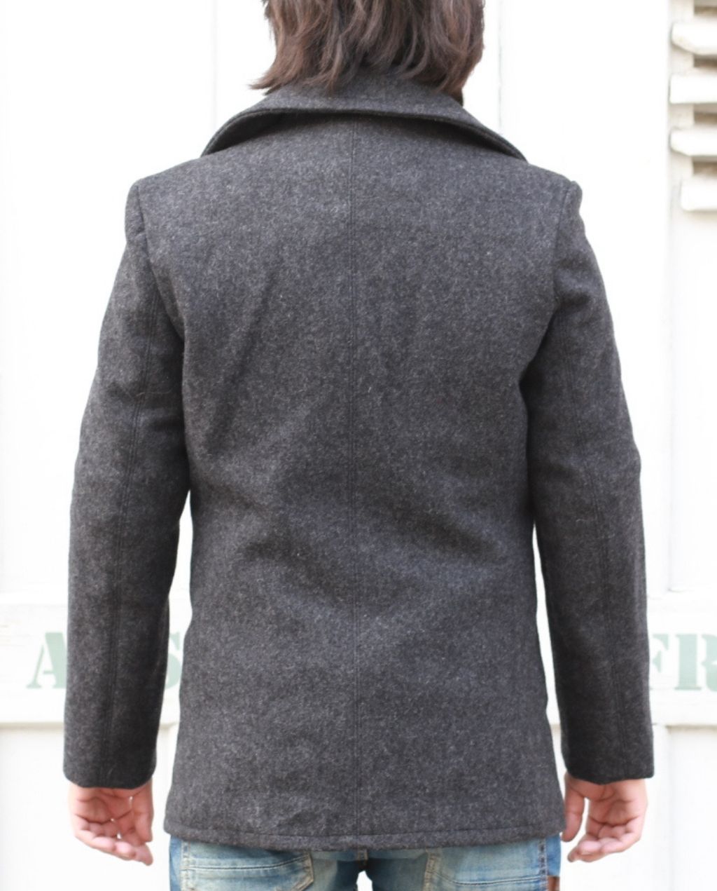 PEA COAT751  dark oxford grey