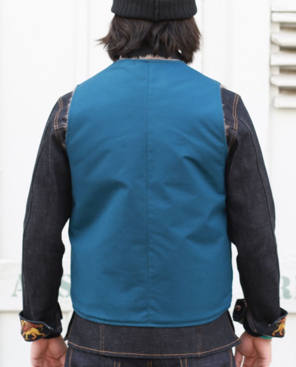 TECTONIC VEST COTTON CANVAS ASH BLUE