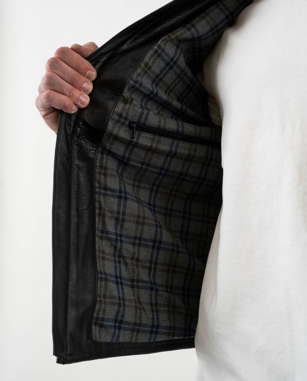 GOODWOOD LEATHER JACKET BLK