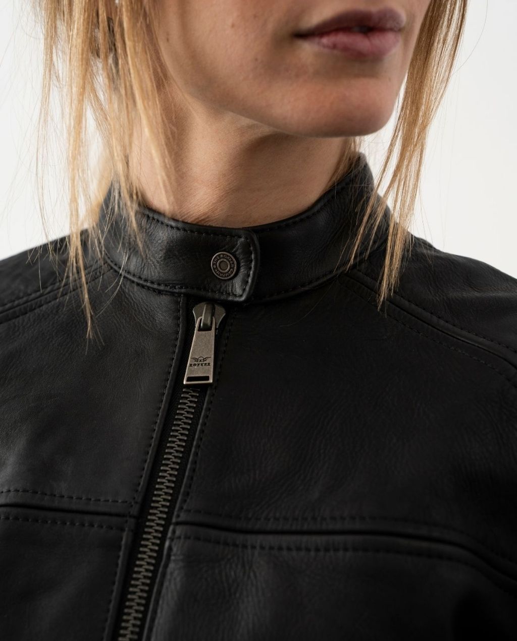 GINGER LEATHER JACKET BLK