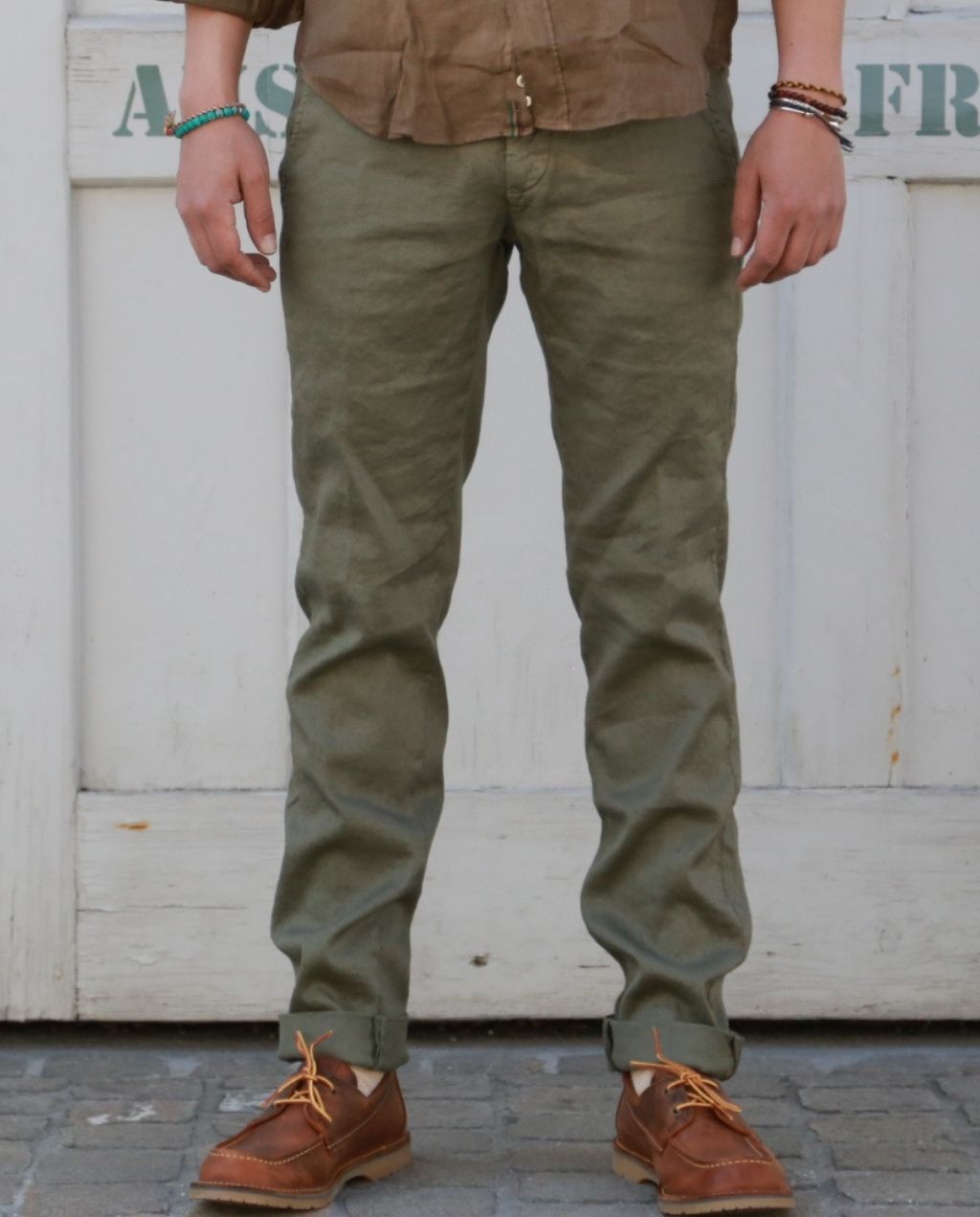 LEINEN CHINO TORINOSTYLE olive