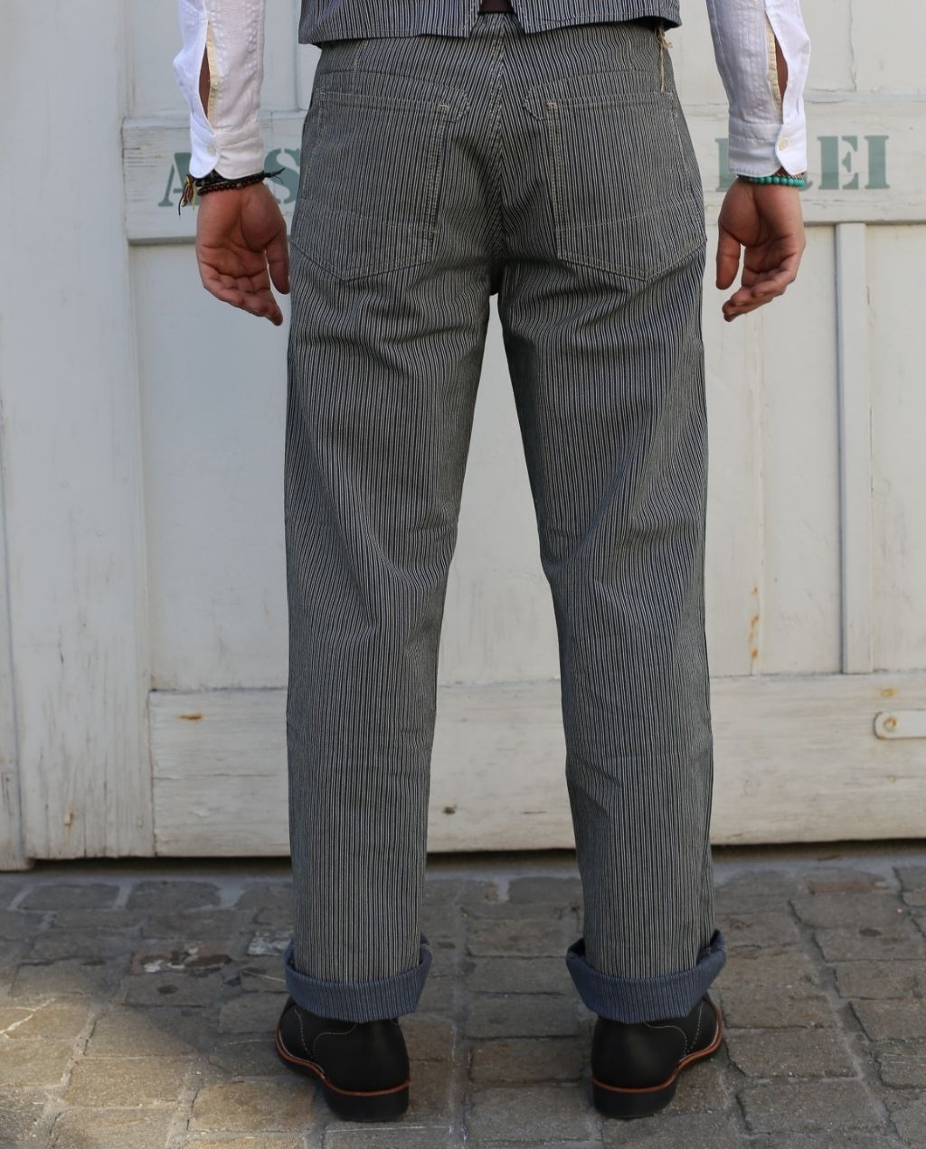 WORK PANTS HICKORY stripe 135 SM442