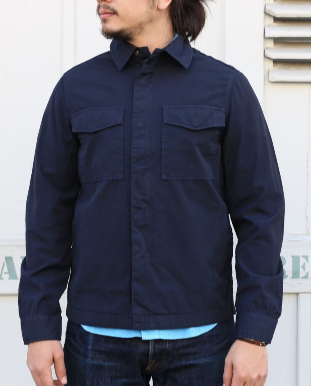 TELLASON FIELD JACKET RIPSTOP navy