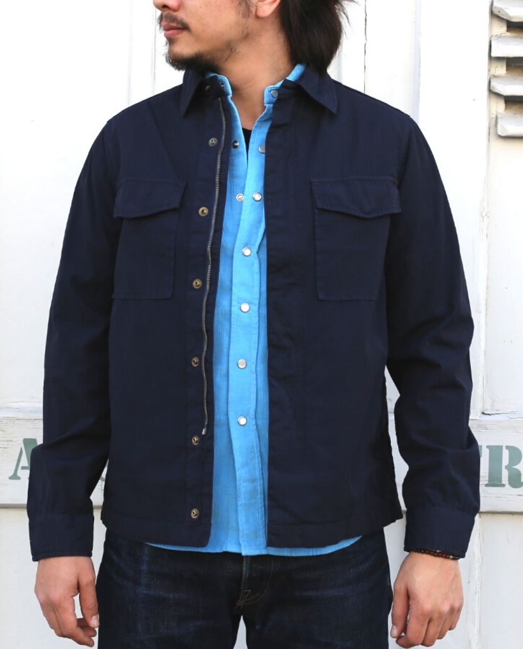 TELLASON FIELD JACKET RIPSTOP navy