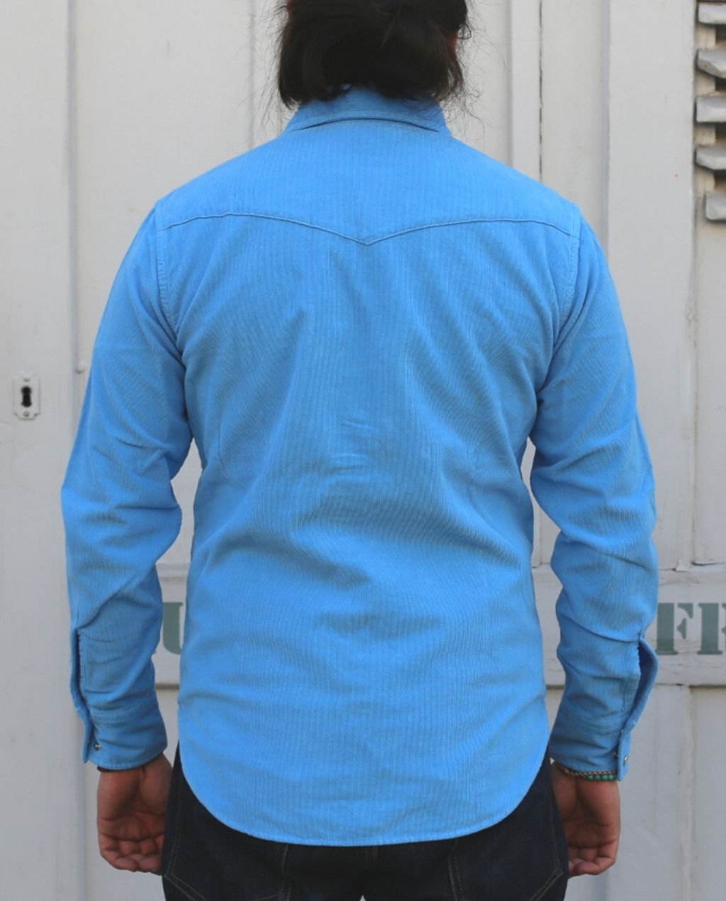 COWBOY SHIRT VELL CORD Lt. blue