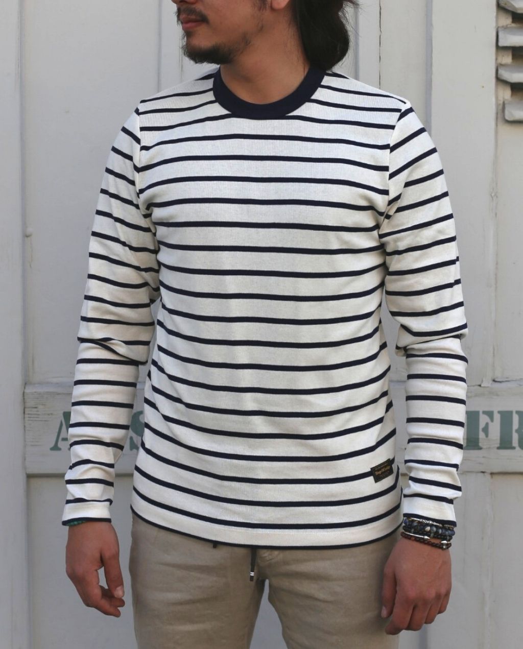 NEZER BRETON STRIPE navy