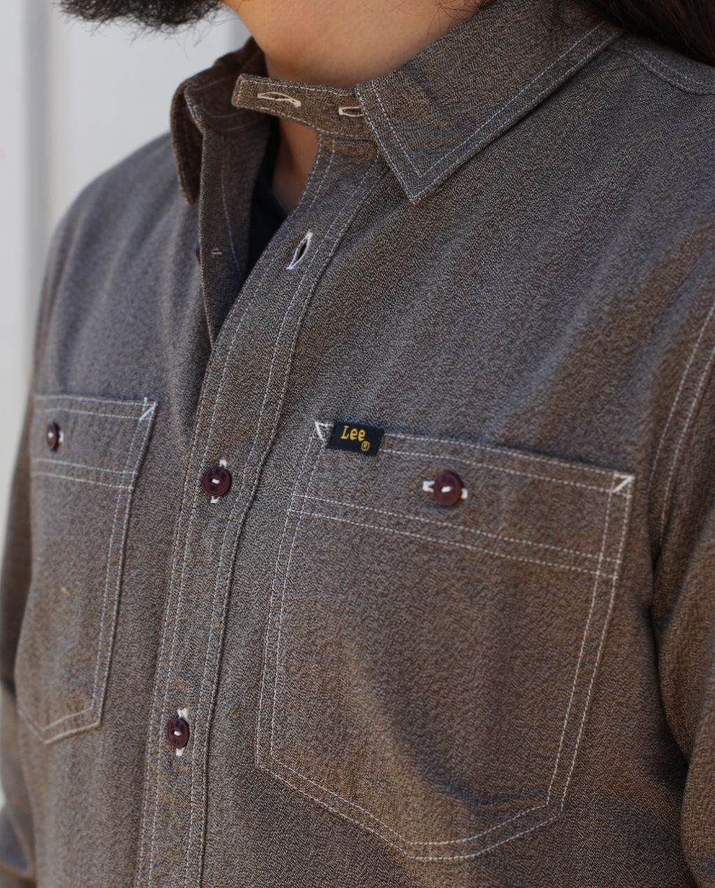 101 WORKWEAR SHIRT BISTRE brown