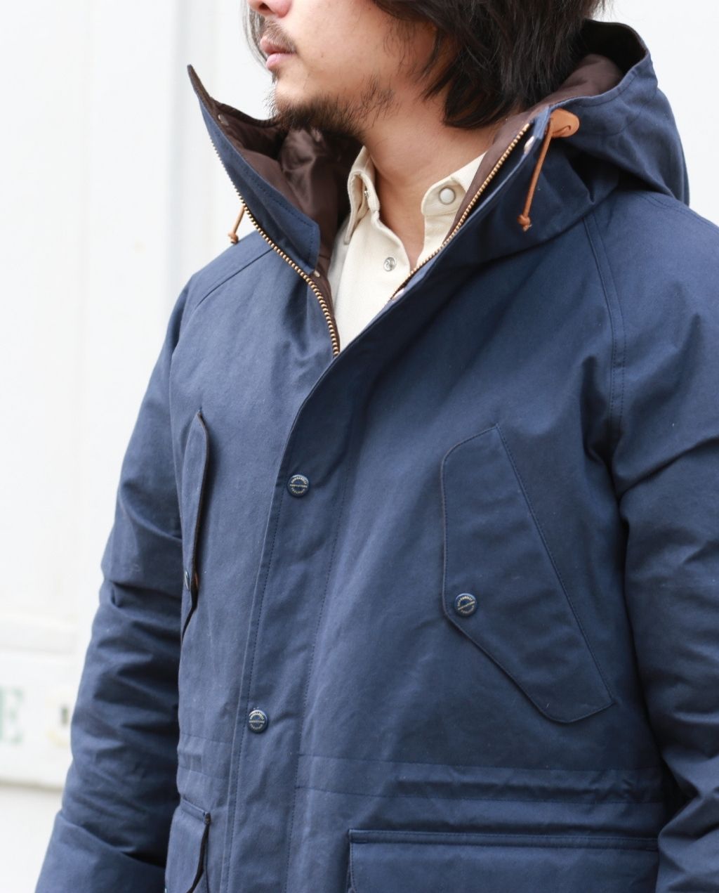 FISHERMAN DOWN PARKA navy