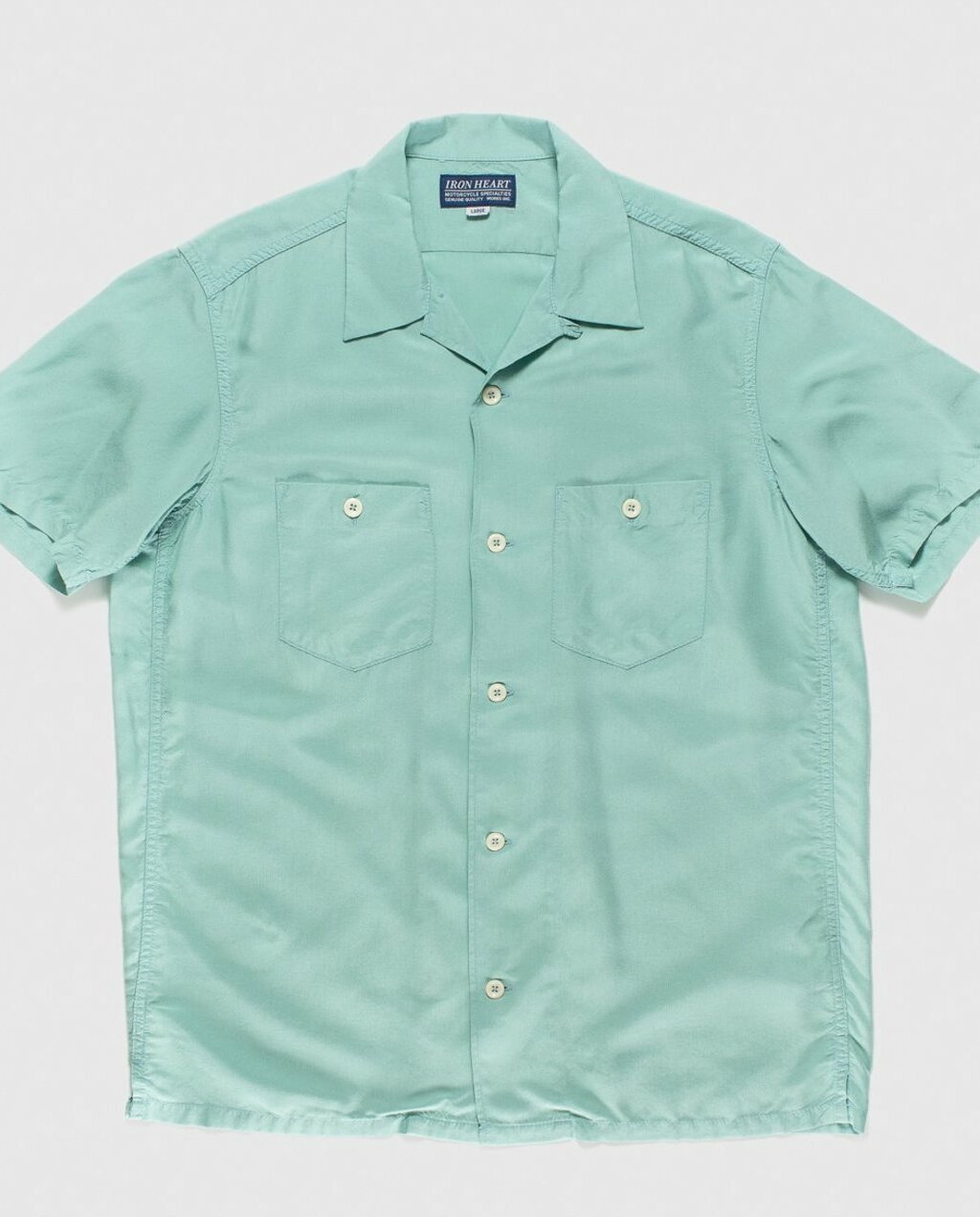 IHSH-249 RAYON BOWLING SHIRT mint