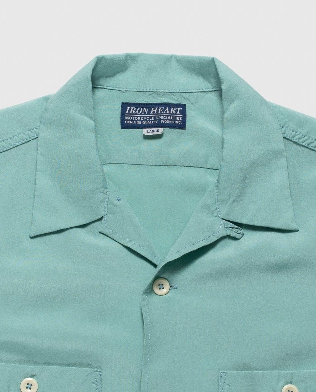 IHSH-249 RAYON BOWLING SHIRT mint