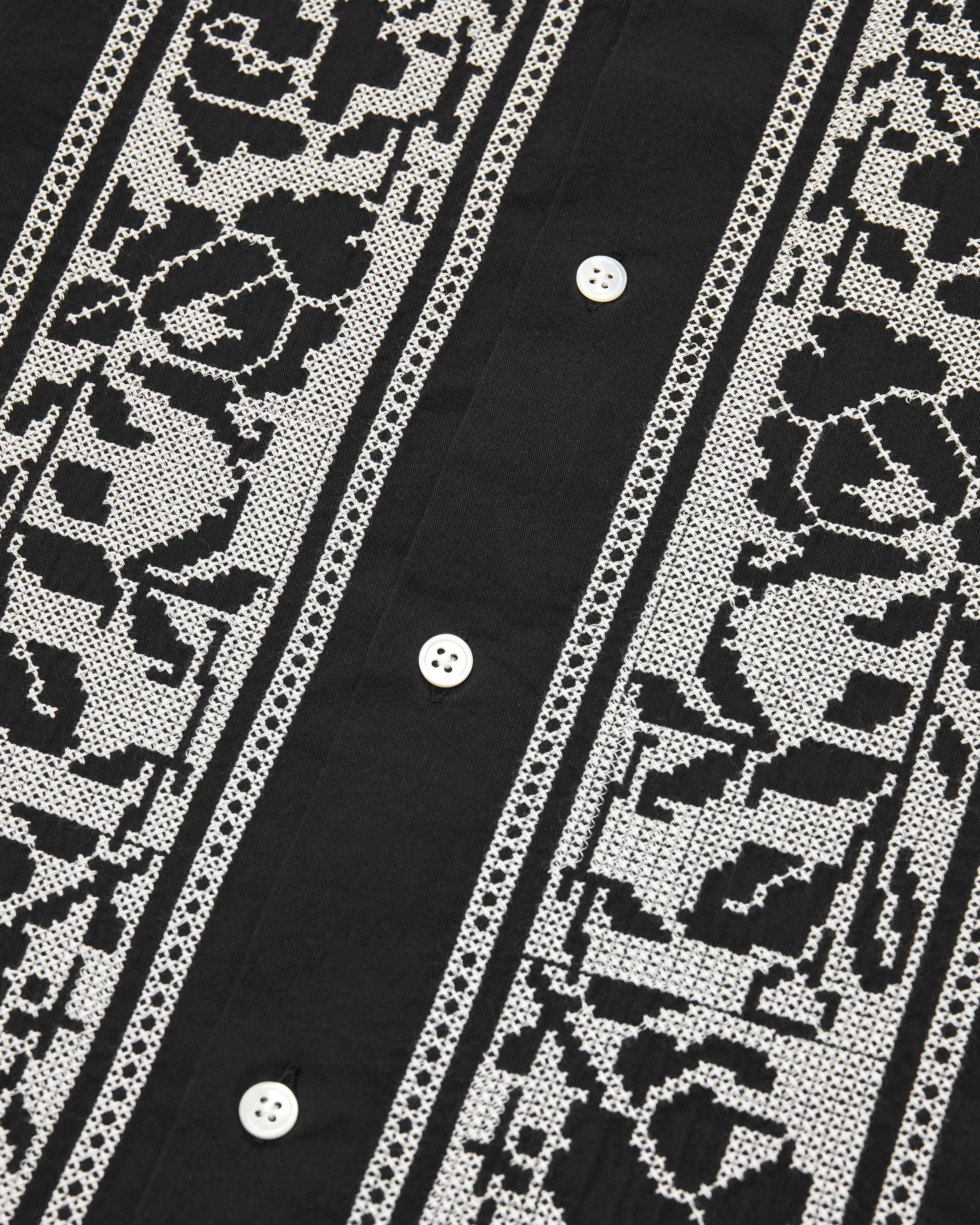 Hemd Bowlingkragen - Black