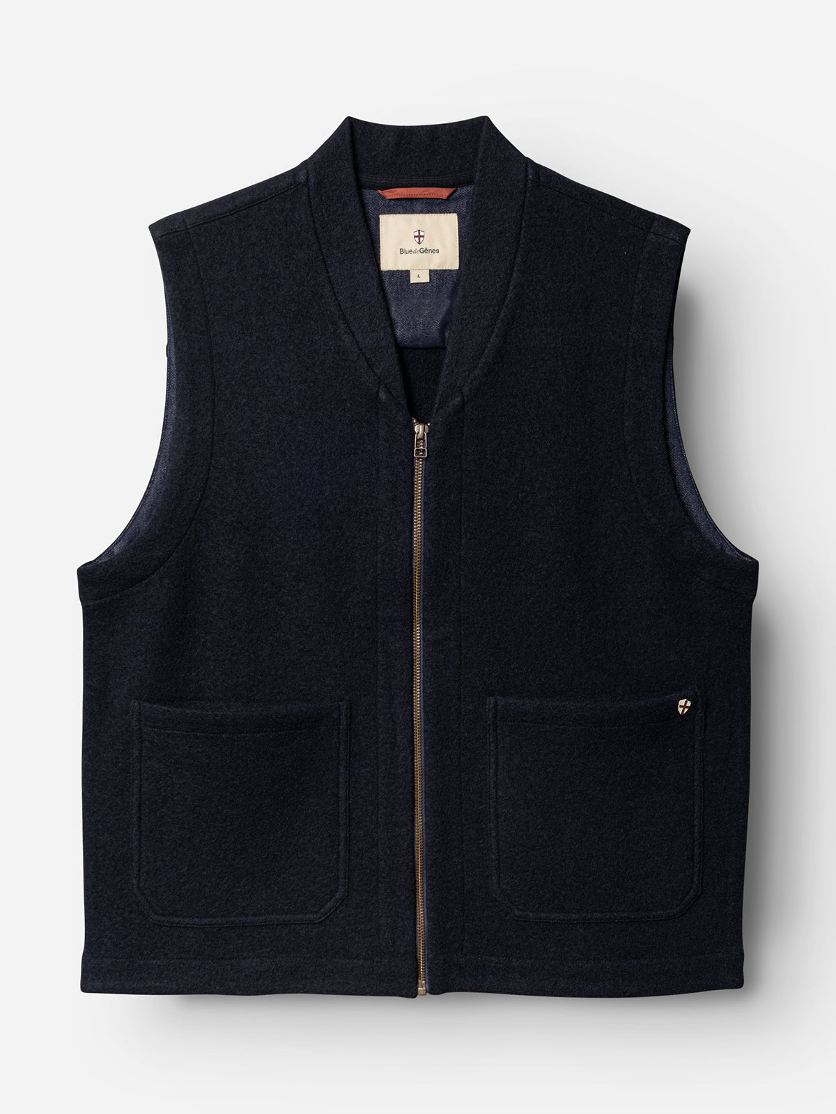 BGmudock Wool Waistcoat Dark Navy