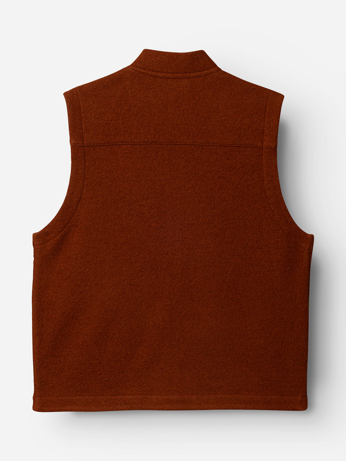 BGmudock Wool Waistcoat Ginger Bread Orange