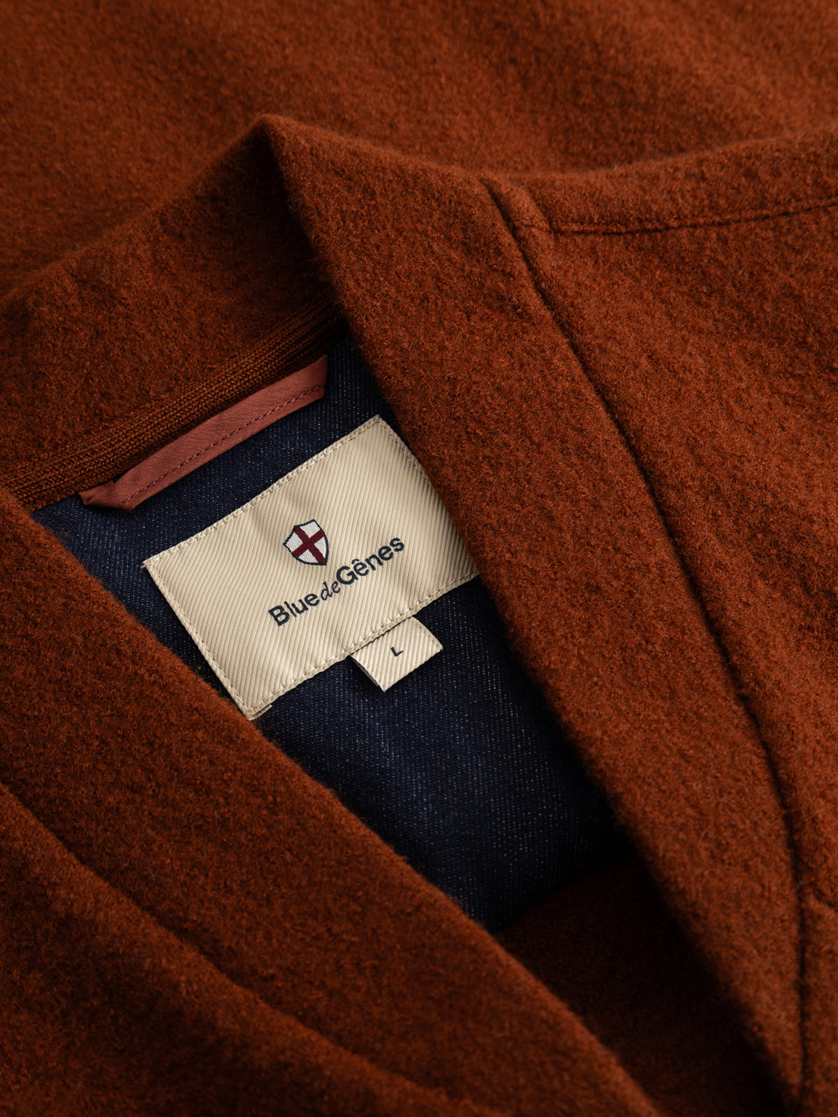 BGmudock Wool Waistcoat Ginger Bread Orange