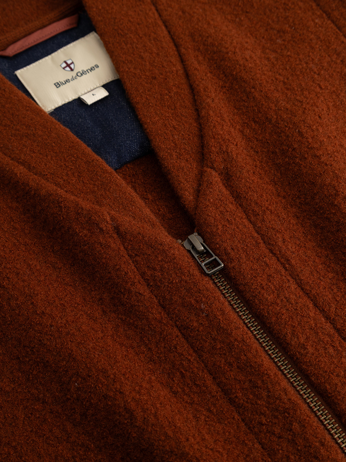 BGmudock Wool Waistcoat Ginger Bread Orange