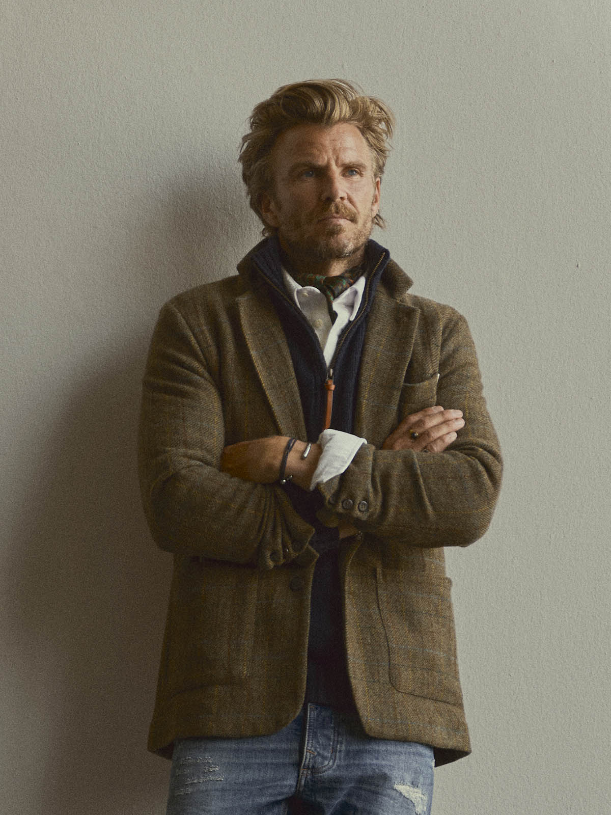 BGleopardi Skotch Blazer Brown Check