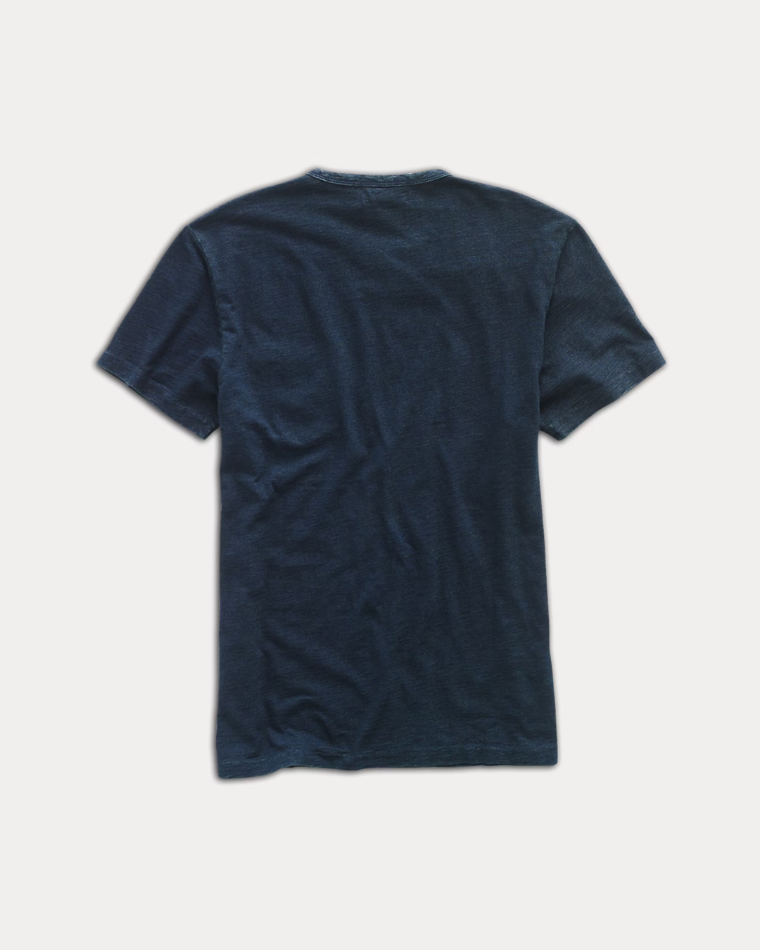 Jersey-T-Shirt mit Tasche Indigo