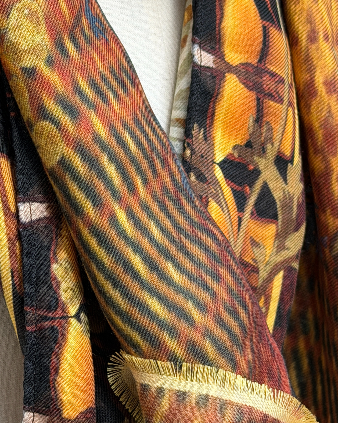 Merino Schal Biedermeier