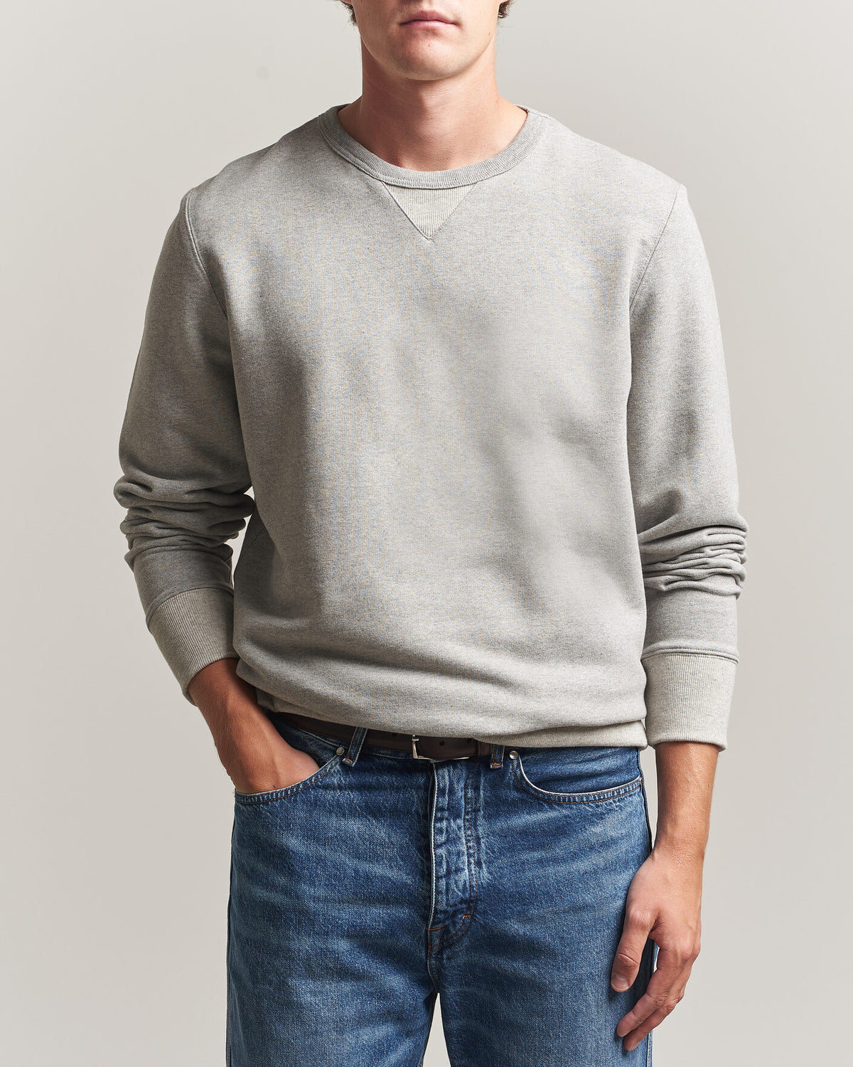 Sweatshirt 80 grey mel.