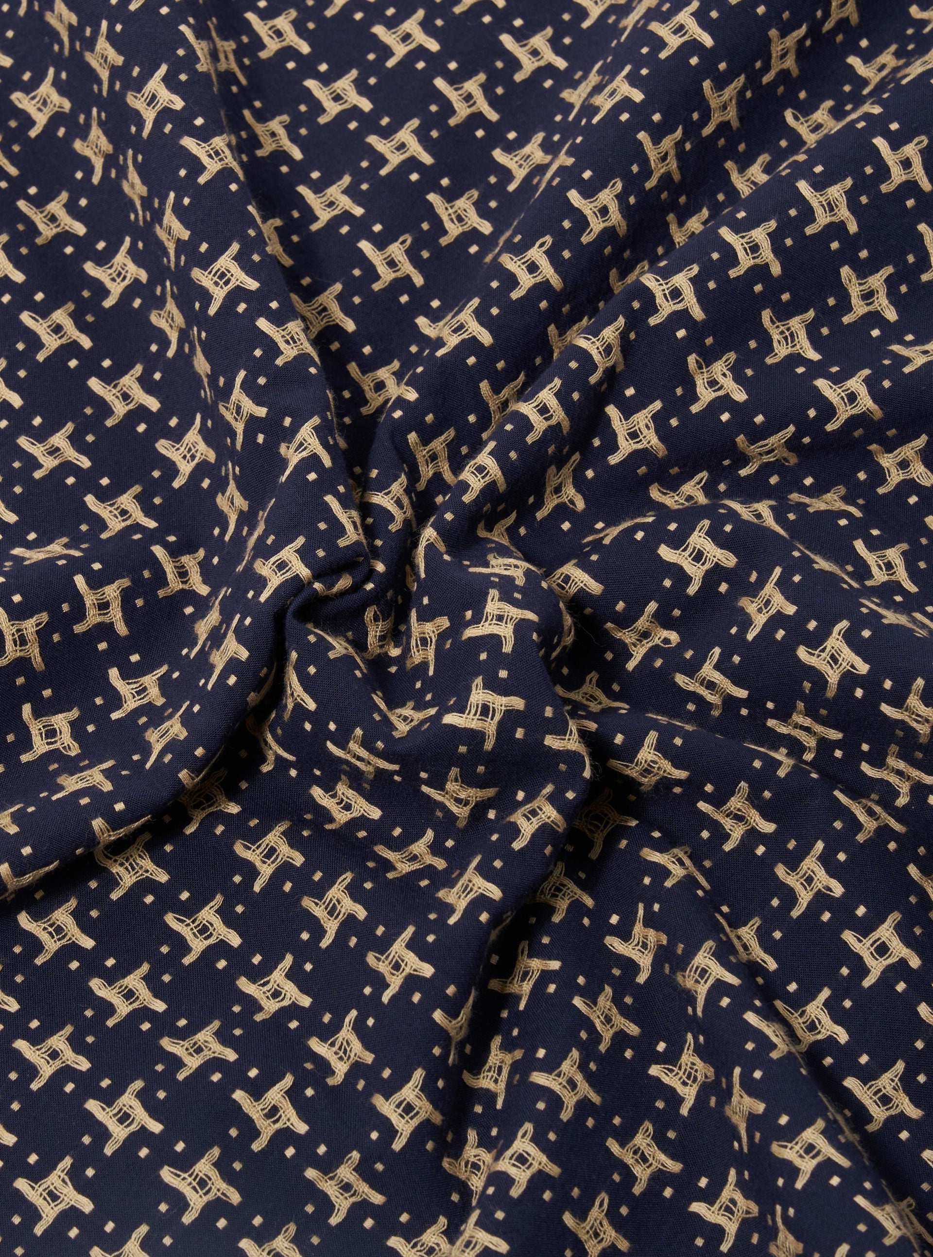 ROAD SHIRT - Navy/Sand