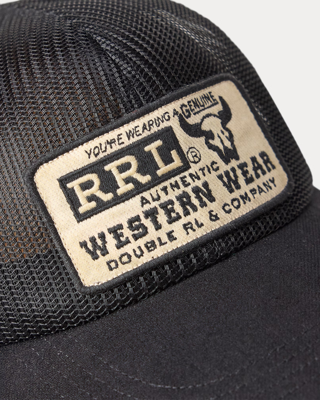 Denim-Bill Mesh Trucker Cap