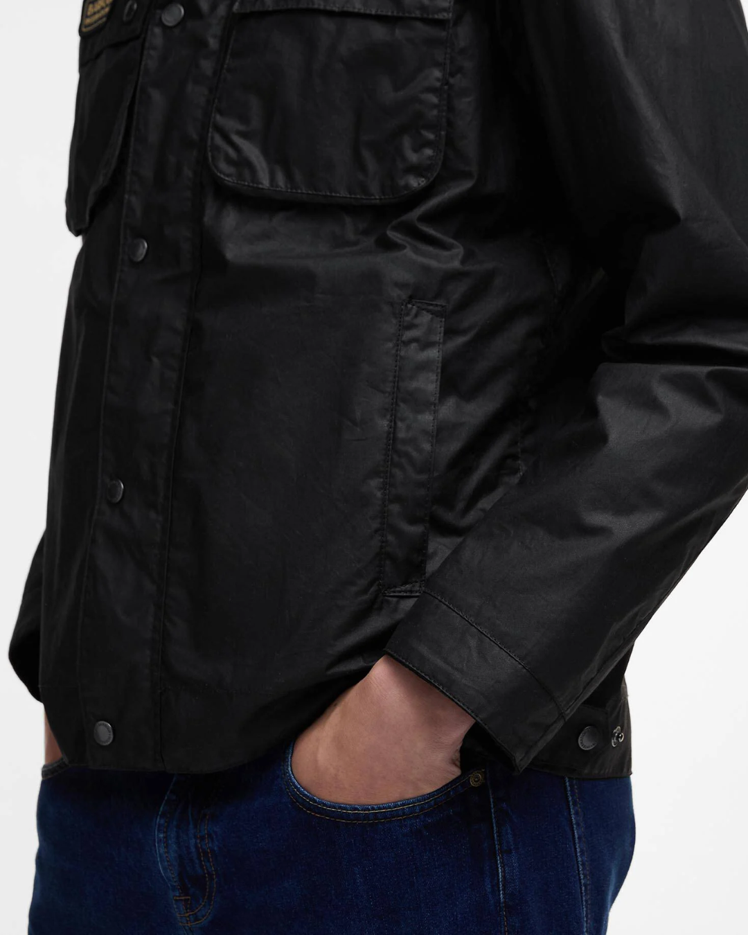 Merton Wax Jacket - Black