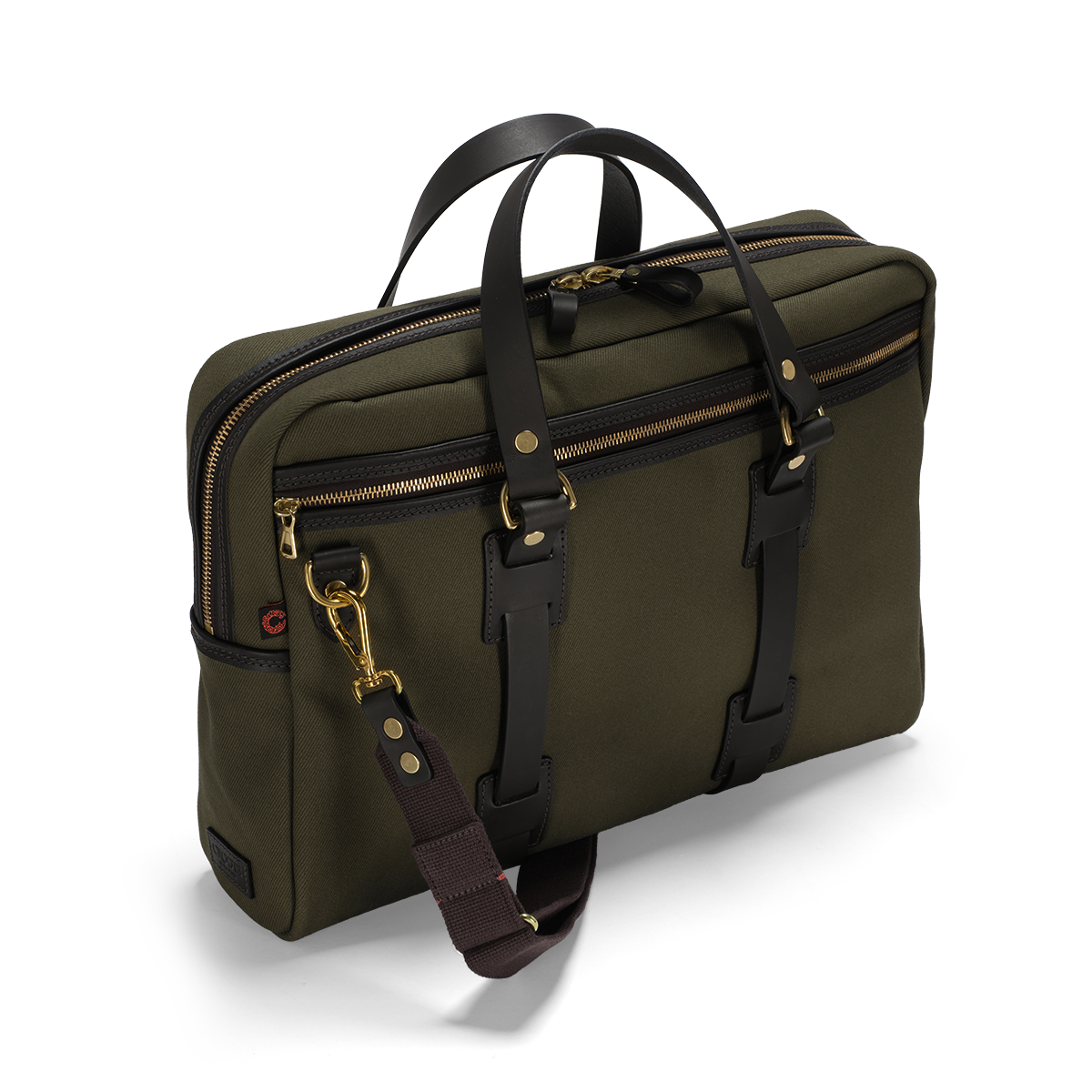 British Twill Laptop Bag - Olive