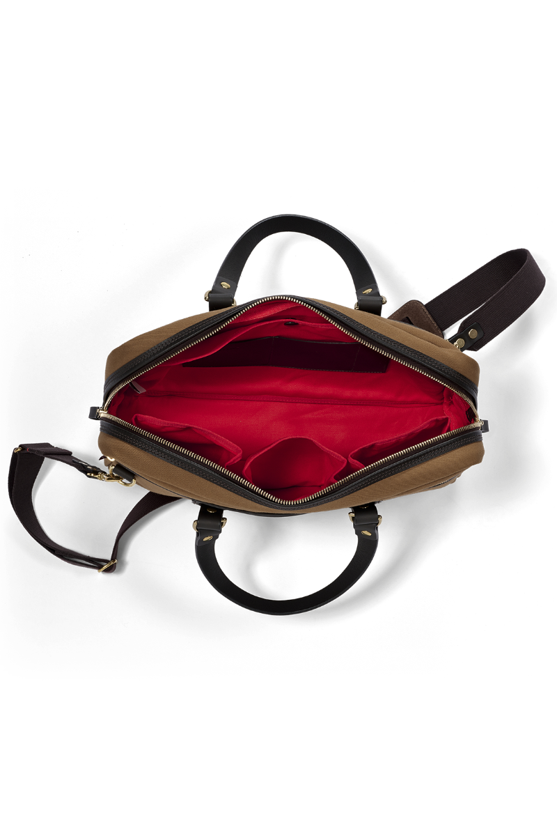 Laptoptasche aus britischem Twill - TAN