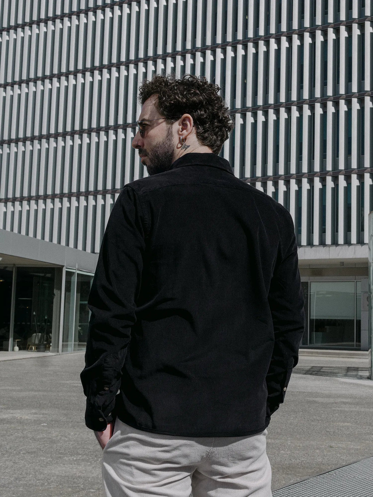 Cord Shirt Rio Black
