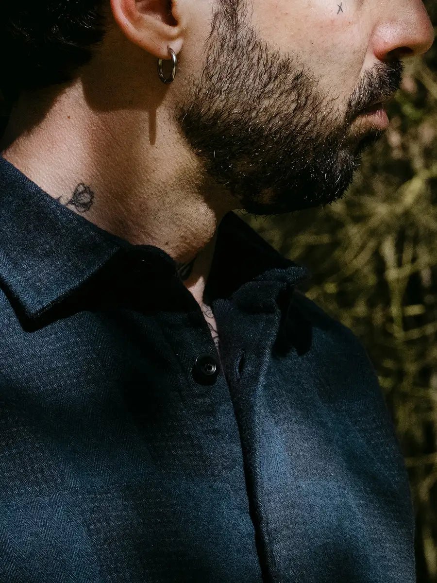 Flannel Shirt Sambiti Marine