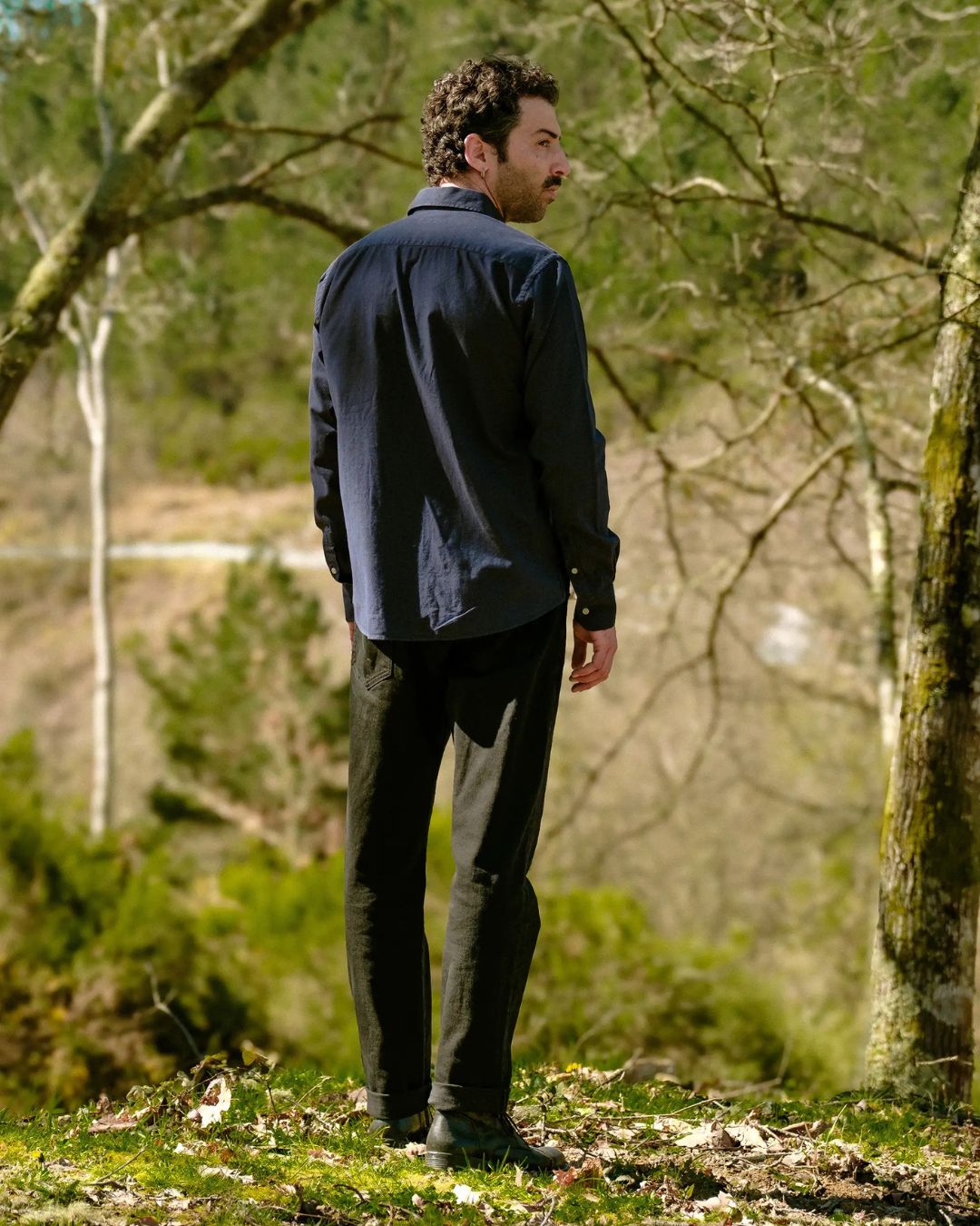 Flanellhemd Luna Navy