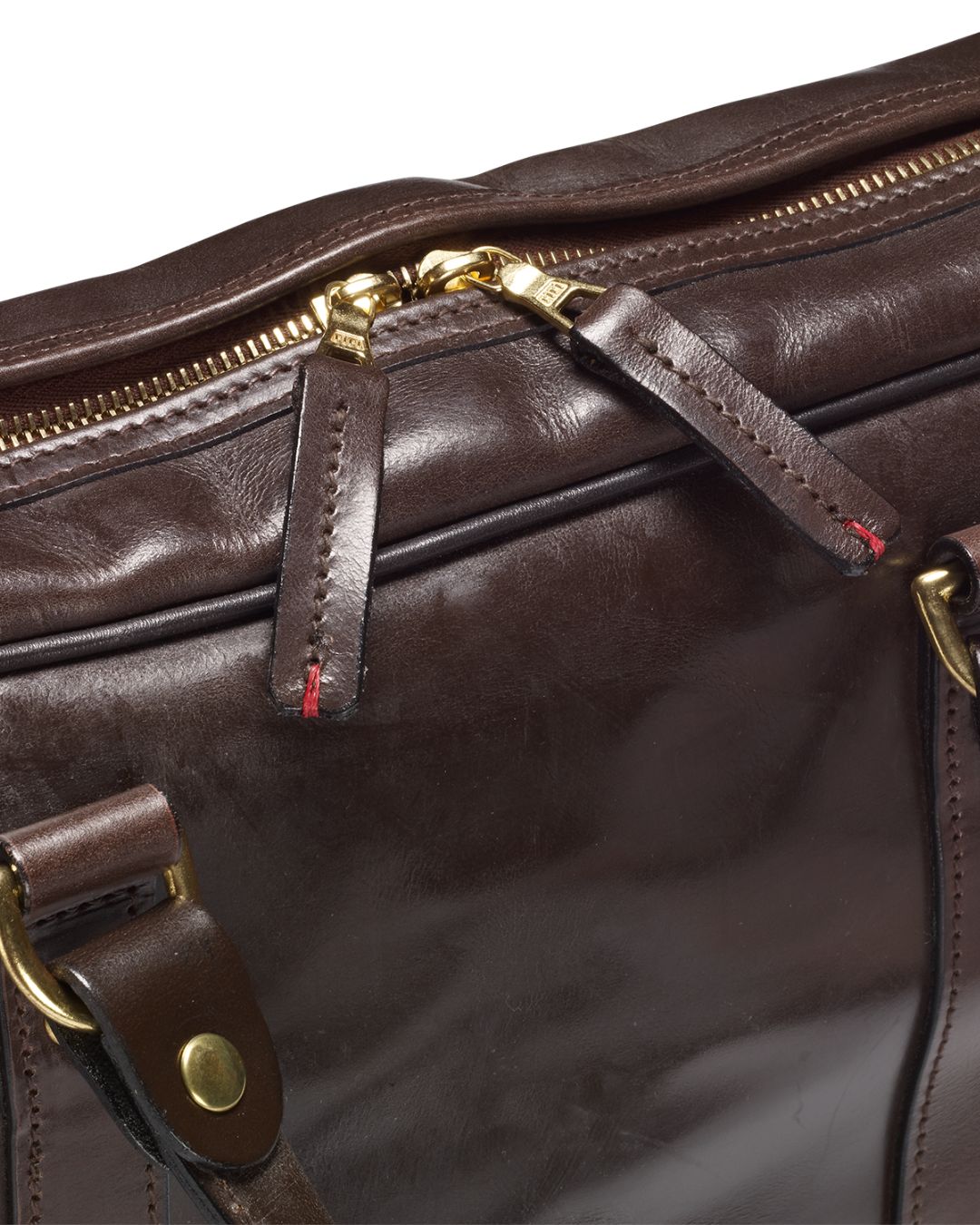 Malton Bridle Leather Laptop Bag - Dark Havana
