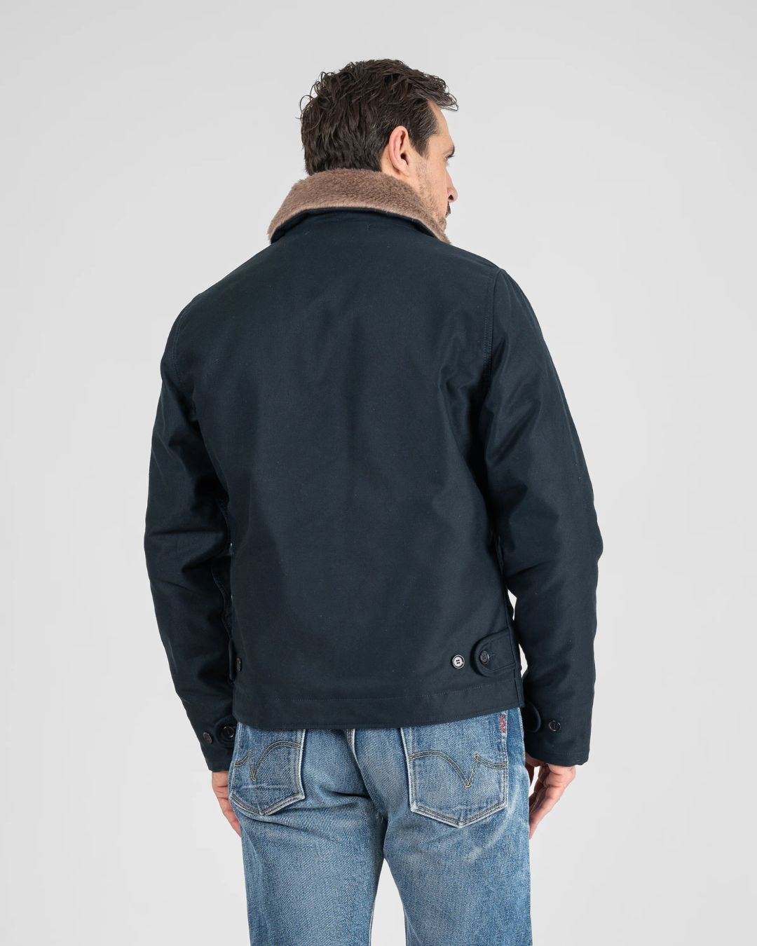 Whipcord N1 Deck Jacket - Navy - IHM-35-NAVY