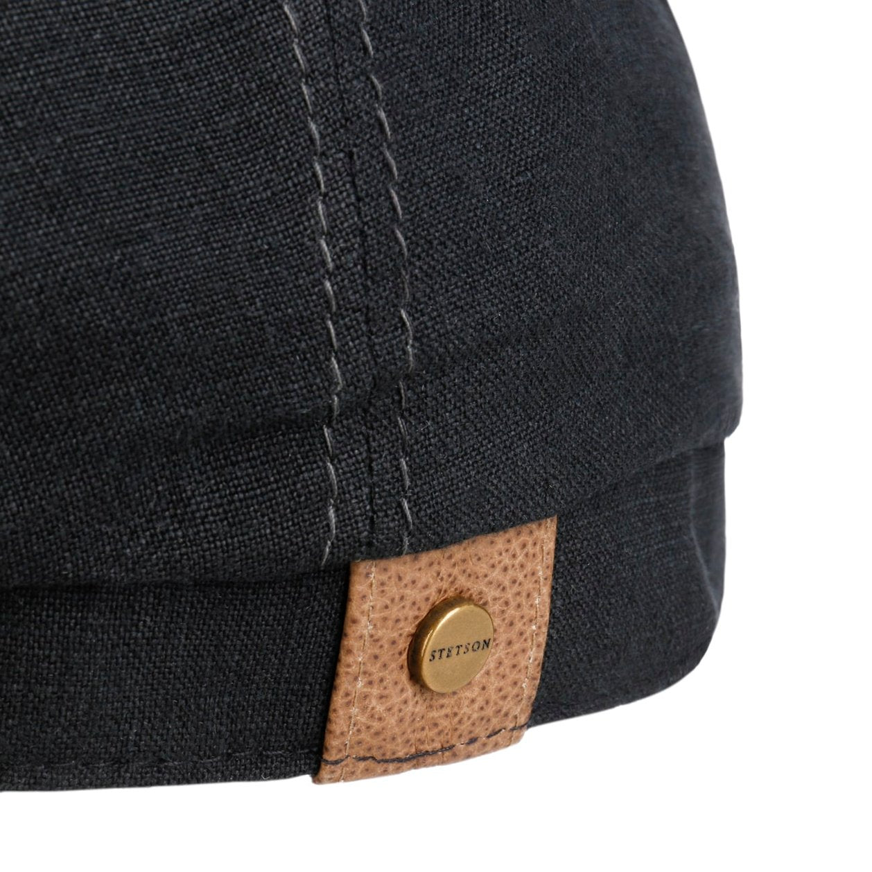 Hatteras Classic Leinen Flatcap- Black
