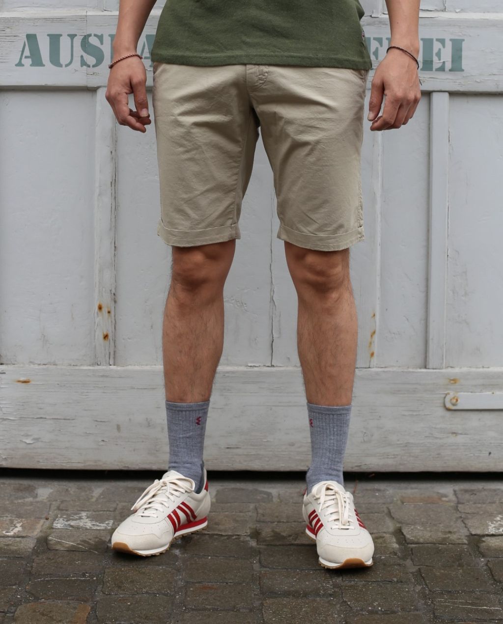 BE-LONDON CHINO sand