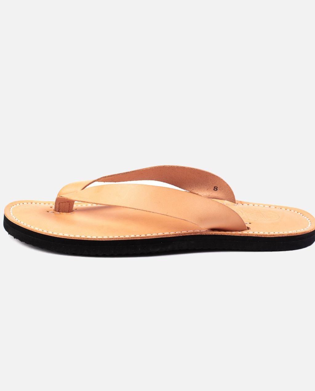 O.G.L OBBI GOOD LABEL X Dr. Sole Leather Thong Sandals - Natural
