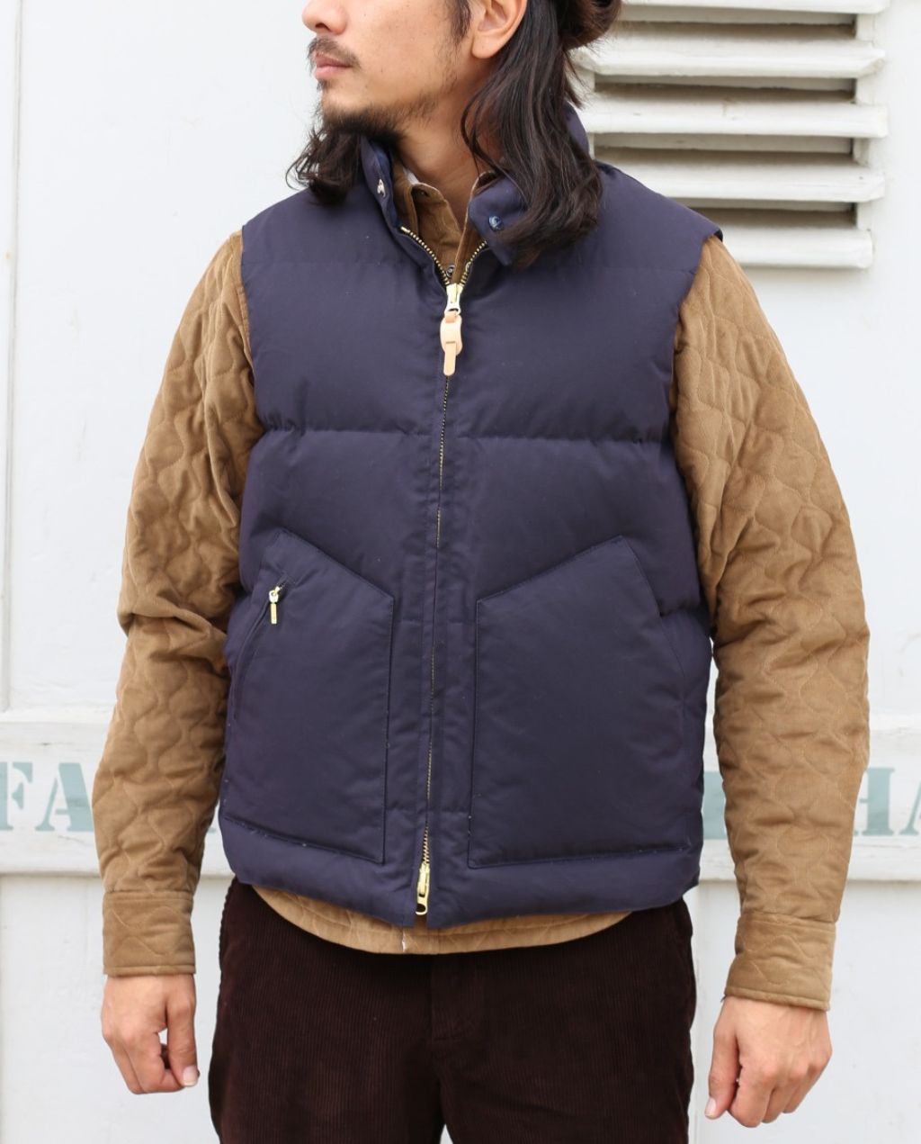 7922-DW Goose Down Vest blue