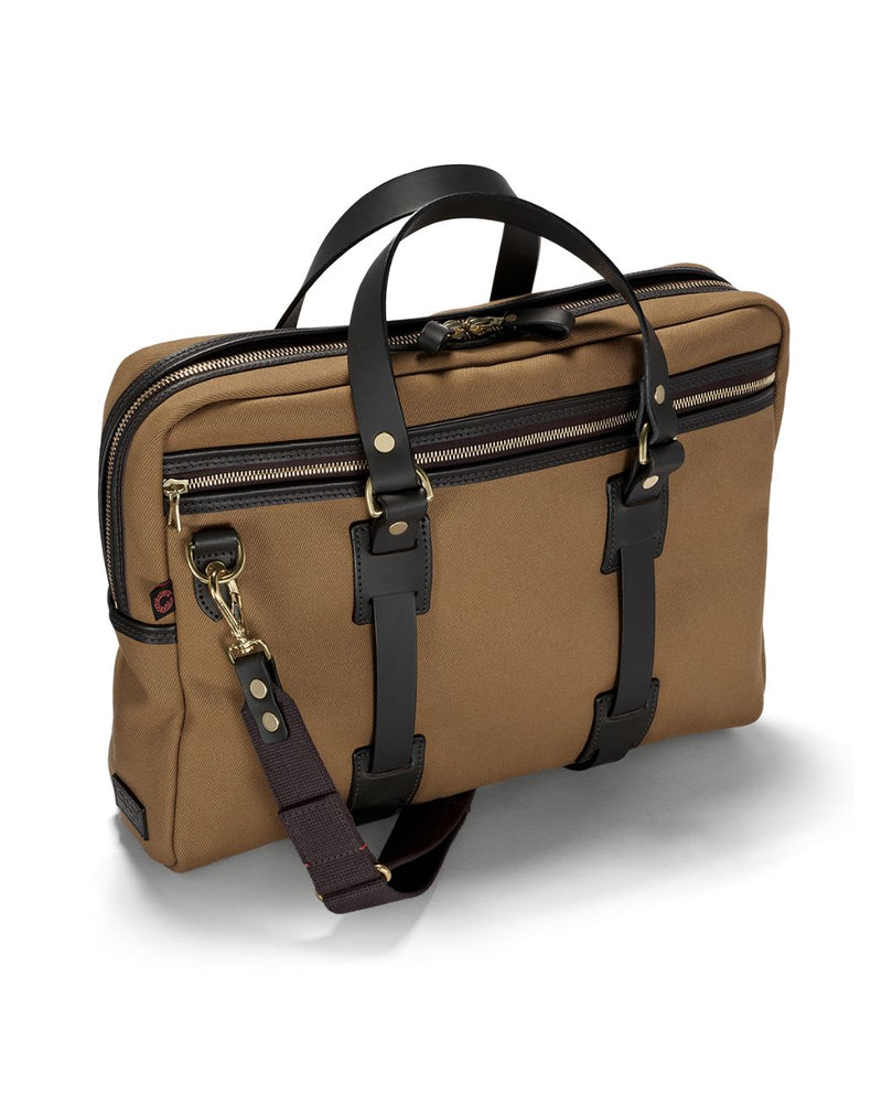 BRITISH TWILL LAPTOP BAG tan