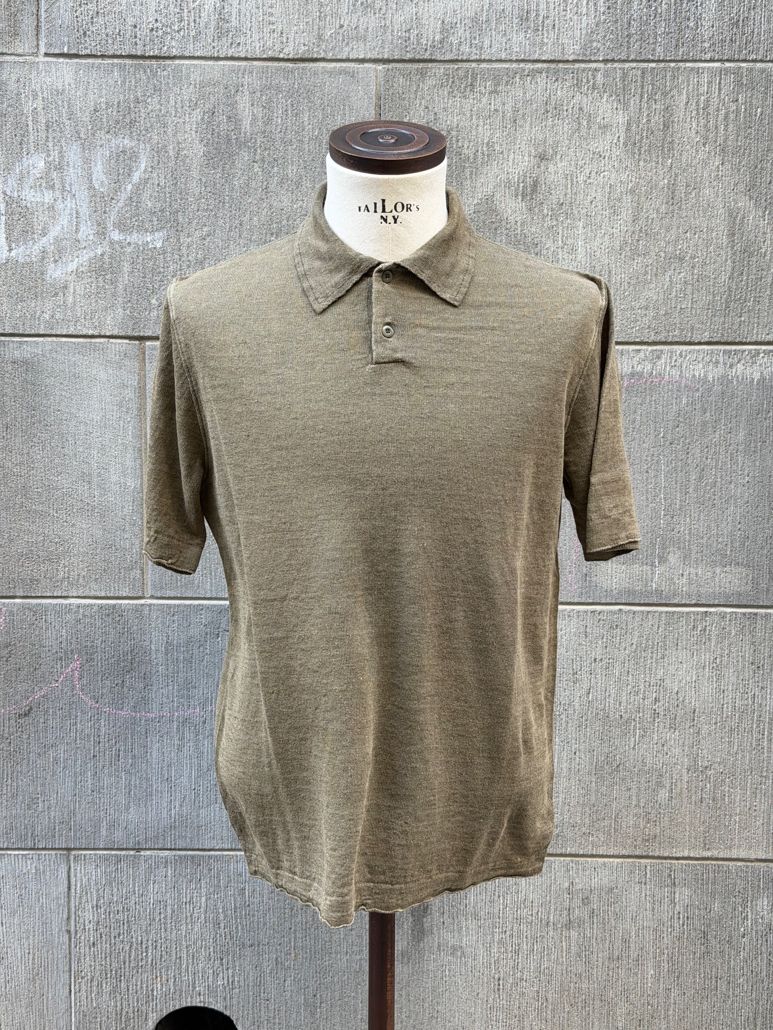 PL10 2Button Polo S/S - Military Green