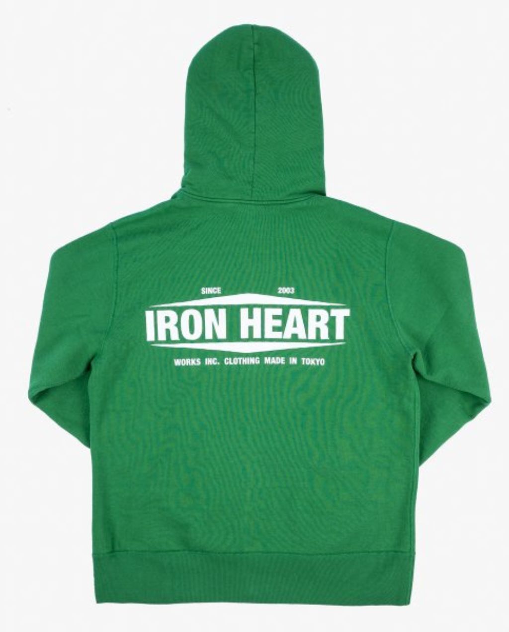 IHSW- 76L -Printed 14oz Ultra Heavyweight Loopwheel Cotton Zippered Hoodie - Green