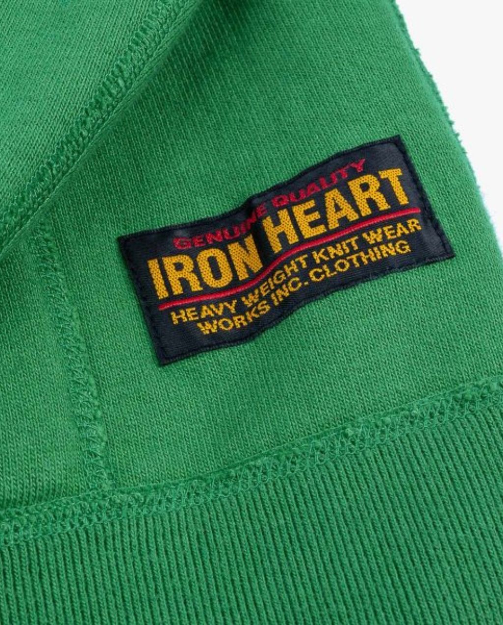 IHSW- 76L -Printed 14oz Ultra Heavyweight Loopwheel Cotton Zippered Hoodie - Green