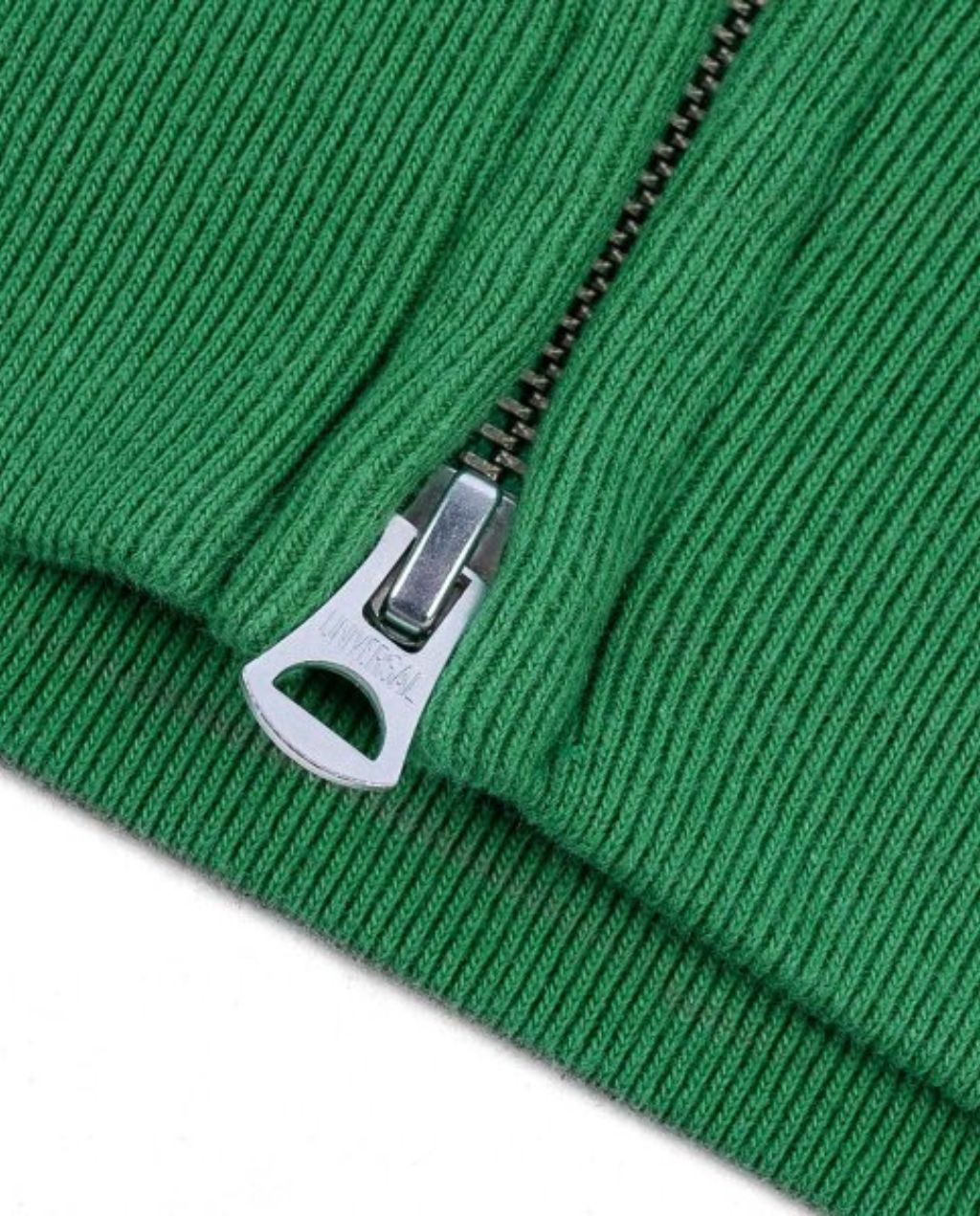 IHSW- 76L -Printed 14oz Ultra Heavyweight Loopwheel Cotton Zippered Hoodie - Green